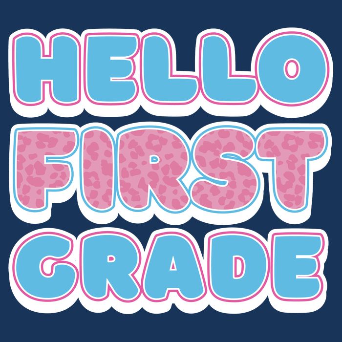 Hello First Grade Back To School Infant Baby Jersey Bodysuit