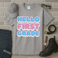 Hello First Grade Back To School Tall T-Shirt