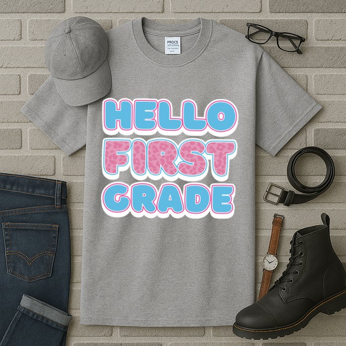 Hello First Grade Back To School Tall T-Shirt