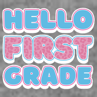Hello First Grade Back To School 7-Panel Snapback Hat