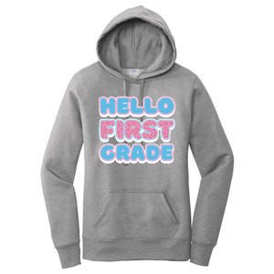 Hello First Grade Back To School Women's Pullover Hoodie