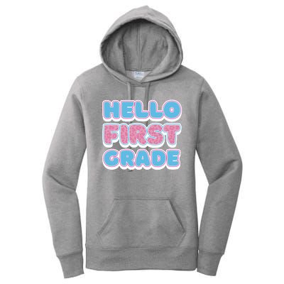 Hello First Grade Back To School Women's Pullover Hoodie