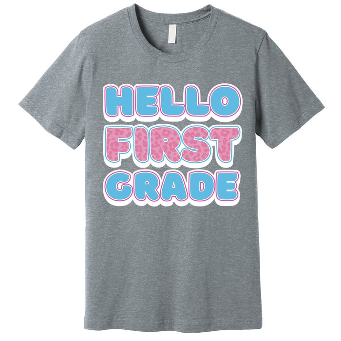Hello First Grade Back To School Premium T-Shirt