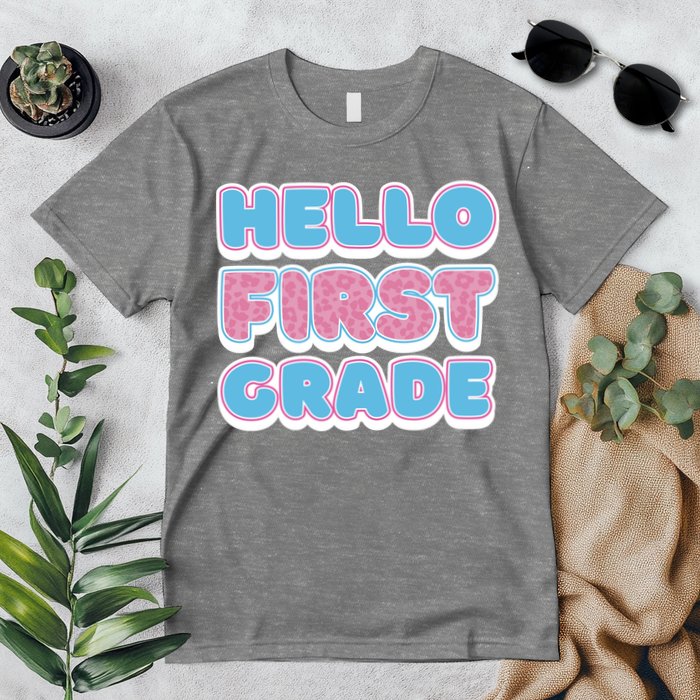 Hello First Grade Back To School Premium T-Shirt