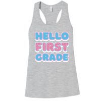 Hello First Grade Back To School Women's Racerback Tank