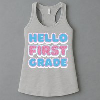 Hello First Grade Back To School Womens Tank Top