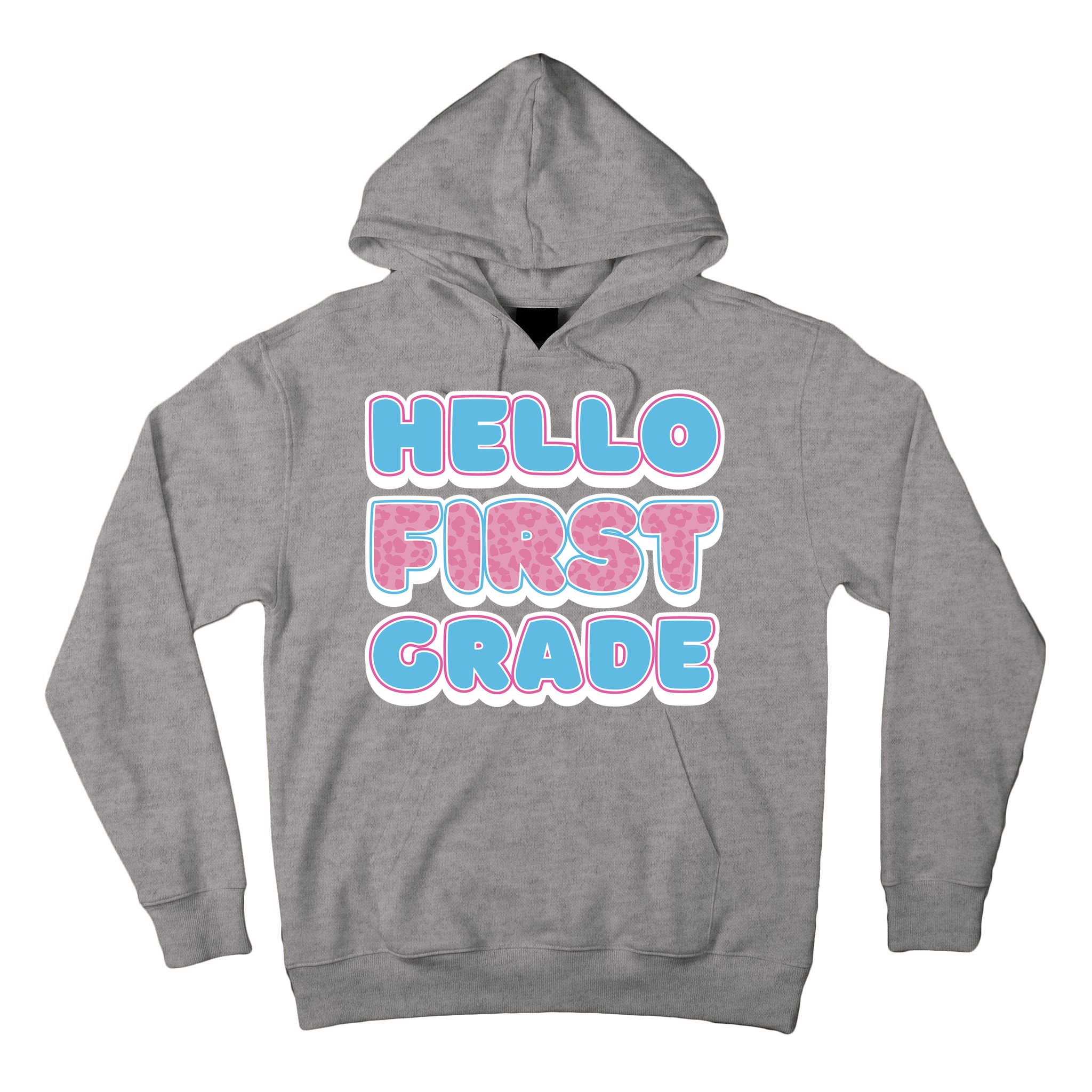 Hello First Grade Back To School Tall Hoodie