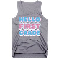 Hello First Grade Back To School Tank Top