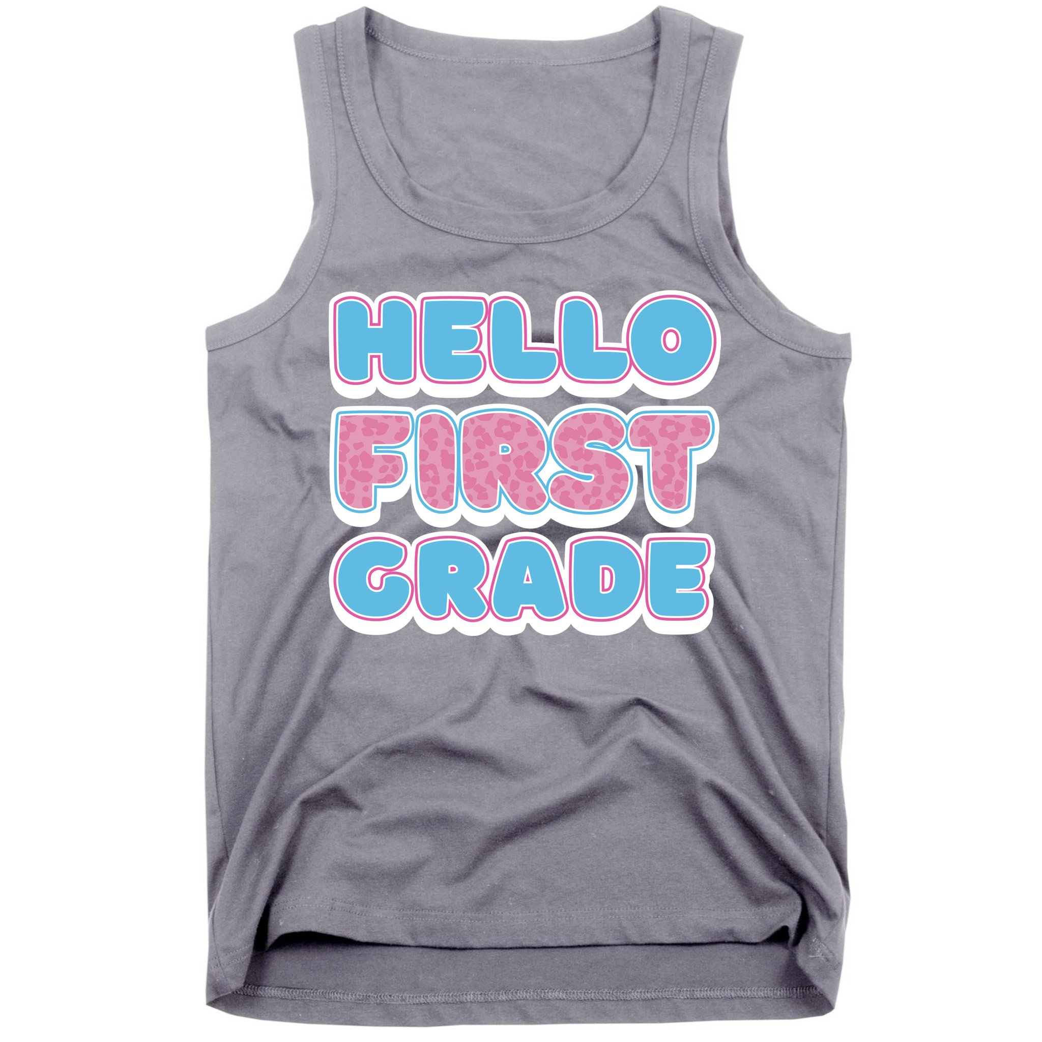 Hello First Grade Back To School Tank Top