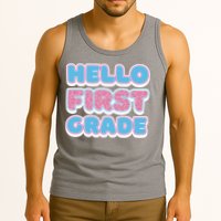 Hello First Grade Back To School Tank Top