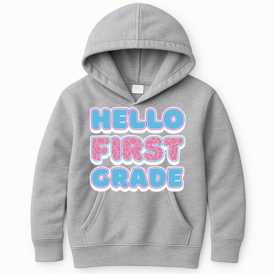 Hello First Grade Back To School Kids Hoodie