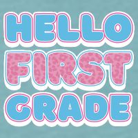 Hello First Grade Back To School Sueded Cloud Jersey T-Shirt