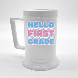 Hello First Grade Back To School Beer Stein