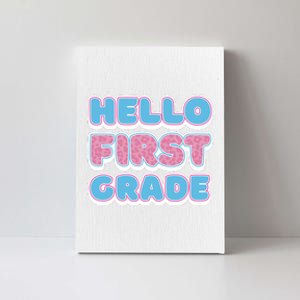 Hello First Grade Back To School Canvas