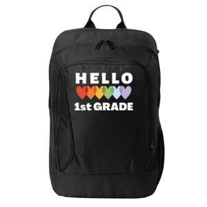 Hello First Grade Cute Gift City Backpack