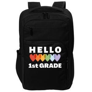 Hello First Grade Cute Gift Impact Tech Backpack