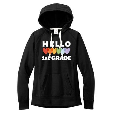 Hello First Grade Cute Gift Women's Fleece Hoodie