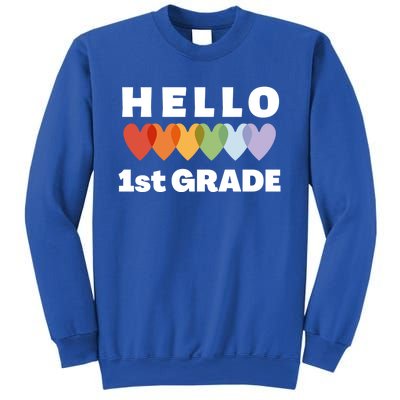 Hello First Grade Cute Gift Sweatshirt