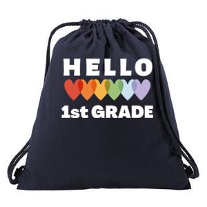 Hello First Grade Cute Gift Drawstring Bag