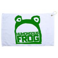 Humongous Frog Green Grommeted Golf Towel