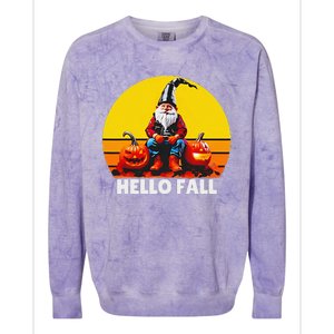 Hello Fall Genome Retro Colorblast Crewneck Sweatshirt