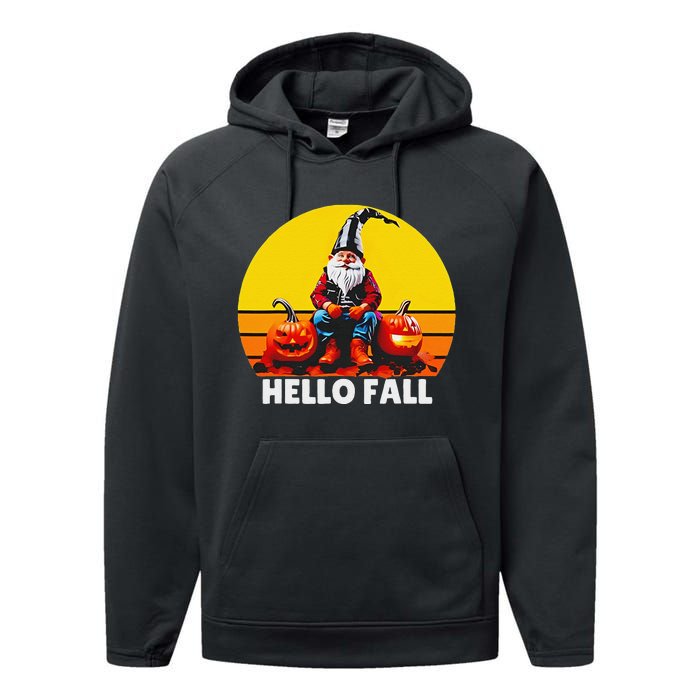 Hello Fall Genome Retro Performance Fleece Hoodie