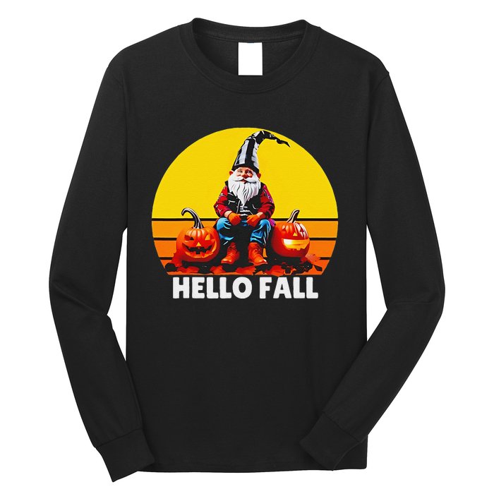 Hello Fall Genome Retro Long Sleeve Shirt