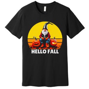 Hello Fall Genome Retro Premium T-Shirt