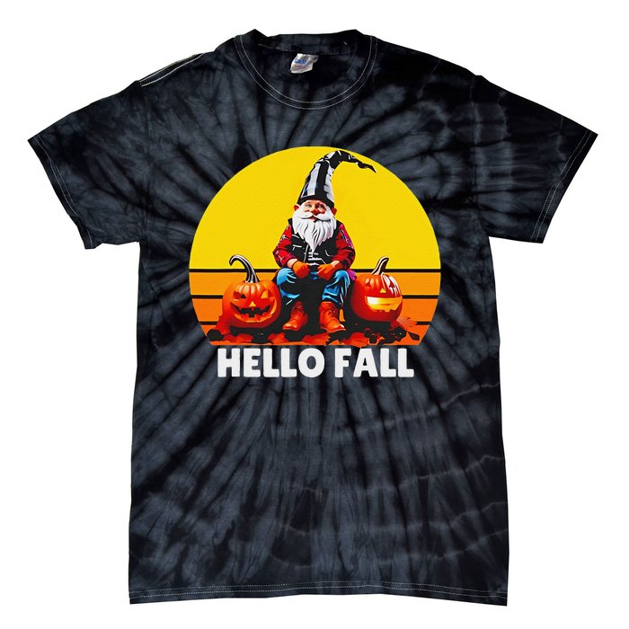 Hello Fall Genome Retro Tie-Dye T-Shirt