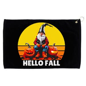 Hello Fall Genome Retro Grommeted Golf Towel