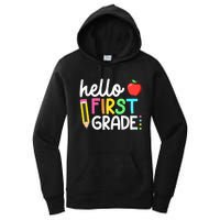 Hello First Grade Team 1st Grade Back To School Teacher Women's Pullover Hoodie