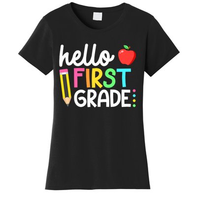 Hello First Grade Team 1st Grade Back To School Teacher Women's T-Shirt