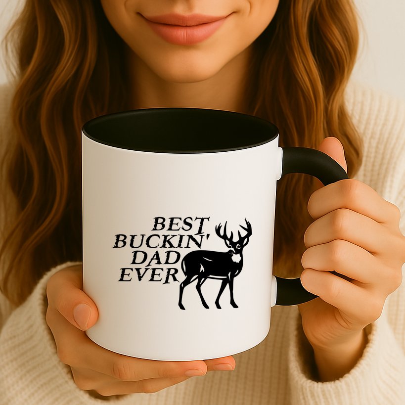Hunter Funny Gift For Dad Best Buckin Dad Ever Gift Mug
