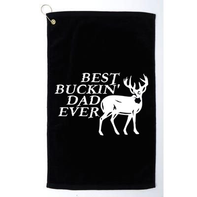 Hunter Funny Gift For Dad Best Buckin Dad Ever Gift Golf Towel