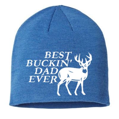 Hunter Funny Gift For Dad Best Buckin Dad Ever Gift Sustainable Beanie