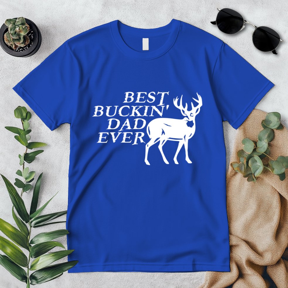 Hunter Funny Gift For Dad Best Buckin Dad Ever Gift Premium T-Shirt