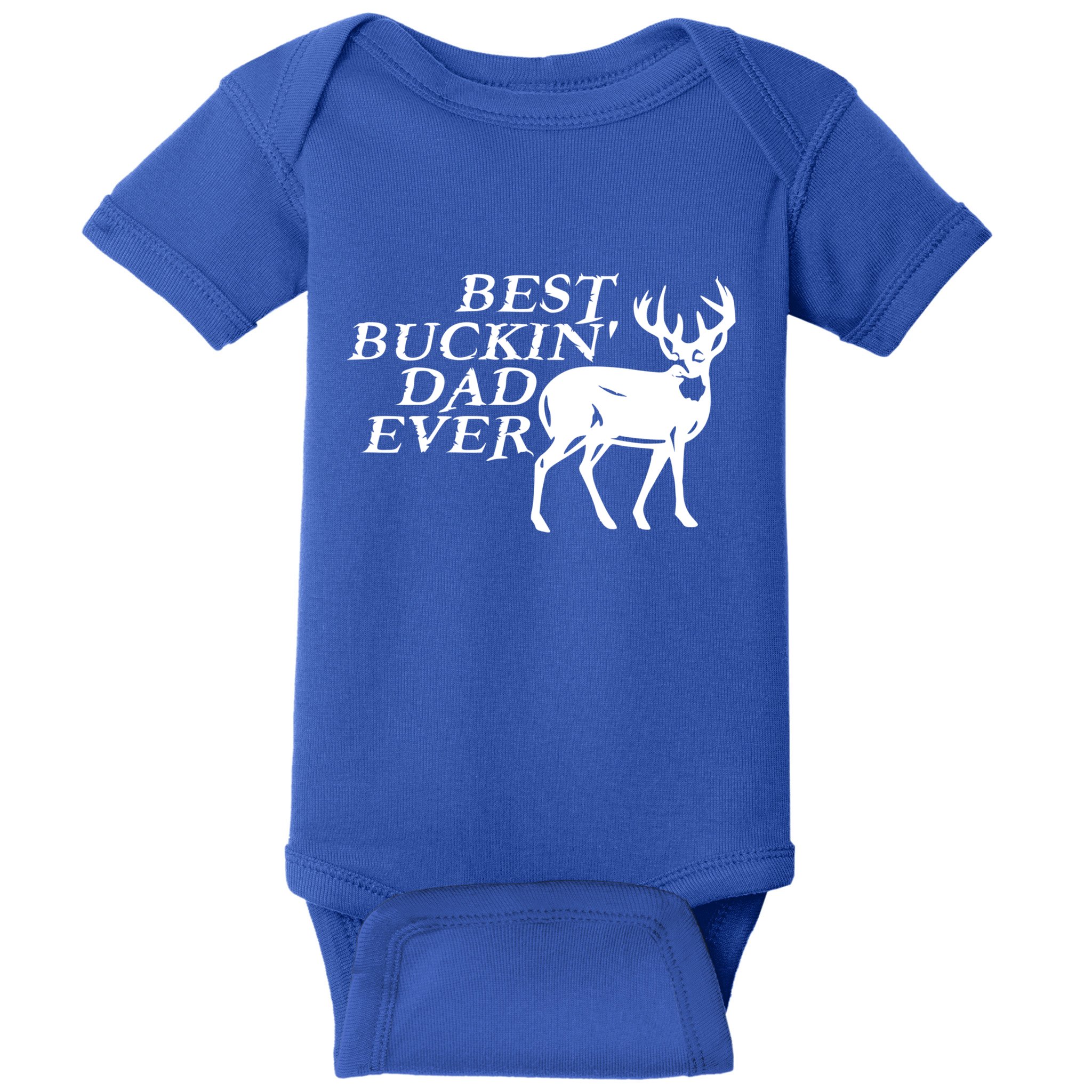 Hunter Funny Gift For Dad Best Buckin Dad Ever Gift Baby Bodysuit