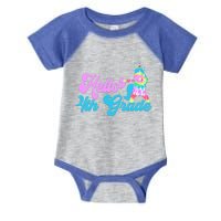 Hello Fourth Grade Outfit Tie Dye Dabbing Unicorn 4Th Gift Infant Baby Jersey Bodysuit