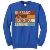 Husband Father Grandpa Legend Retro Vintage Fathers Day Great Gift Sweatshirt