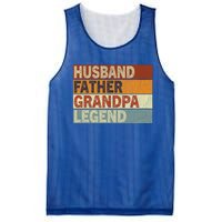 Husband Father Grandpa Legend Retro Vintage Fathers Day Great Gift Mesh Reversible Basketball Jersey Tank