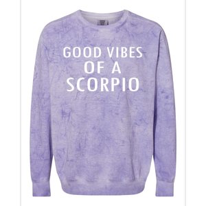 Horoscope Funny Gift Scorpio Astrology Sign Funny Gift Colorblast Crewneck Sweatshirt