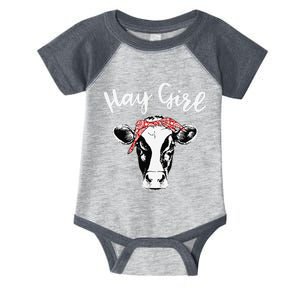 Hay  Farmer Gift Cattle funny Cow Lovers Infant Baby Jersey Bodysuit