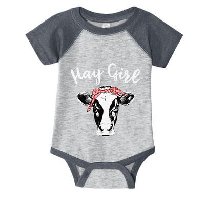 Hay  Farmer Gift Cattle funny Cow Lovers Infant Baby Jersey Bodysuit