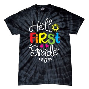 Hello First Grade Fun 1st Grade Back to School Gift Tie-Dye T-Shirt