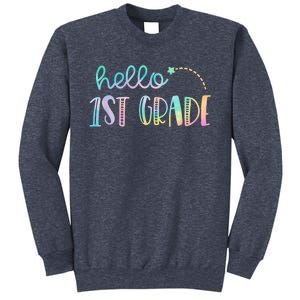 Hello First Grade 1st Grade Back to School Teacher Kid Sweatshirt