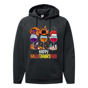 Hallothanksmas Funny Graphic Plus Size Performance Fleece Hoodie