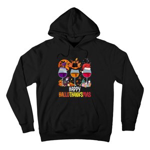 Hallothanksmas Funny Graphic Plus Size Hoodie