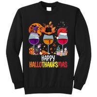 Hallothanksmas Funny Graphic Plus Size Sweatshirt