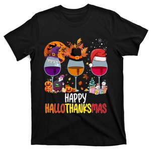 Hallothanksmas Funny Graphic Plus Size T-Shirt