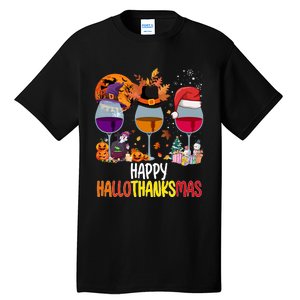 Hallothanksmas Funny Graphic Plus Size Tall T-Shirt